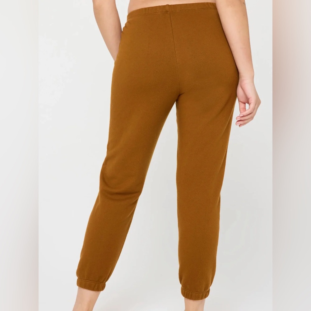 Spiritual Gangster Love Script Brown Sweatpants - Picture 7 of 7